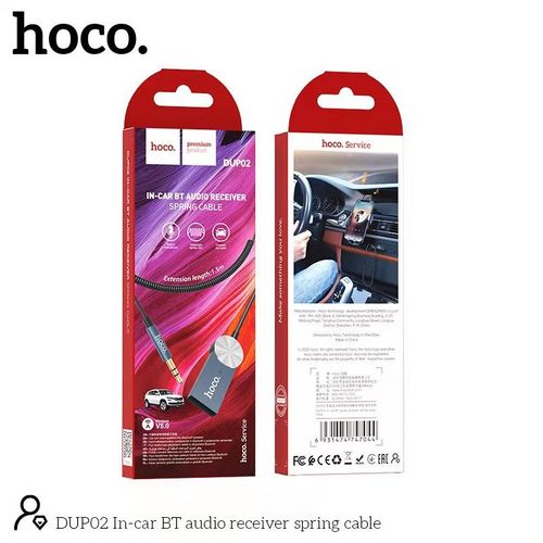 Hoco DUP02  in-car bt audio receiver spring cable