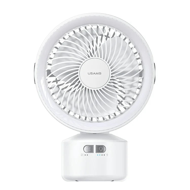 USAMS US-ZB258 Multi-Functional Outdoor Fan with Adjustable Light and Silent Oscillation