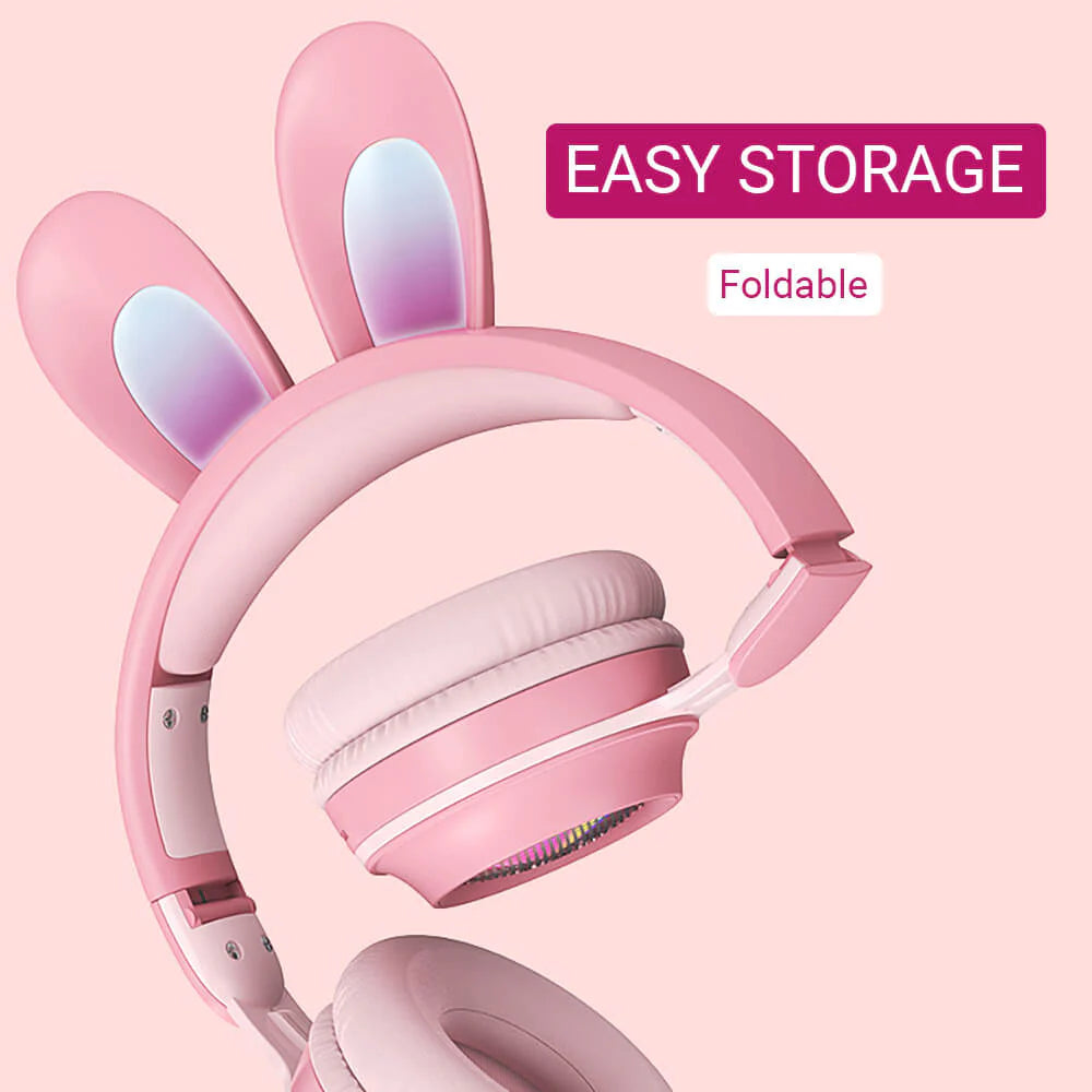 Cute Rabbit Ear Headset Wireless Microphone