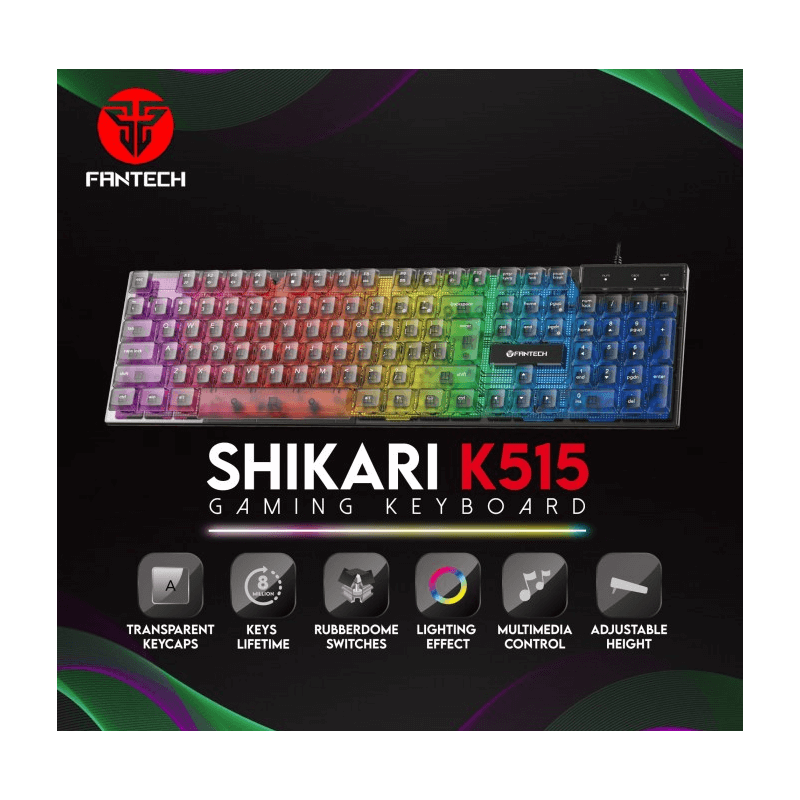 FANTECH K515 SHIKARI RGB GAMING KEYBOARD