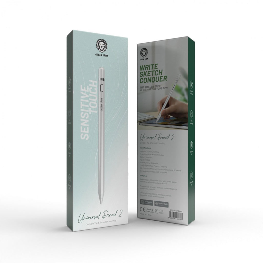 Green Lion Universal Pencil 2 - White