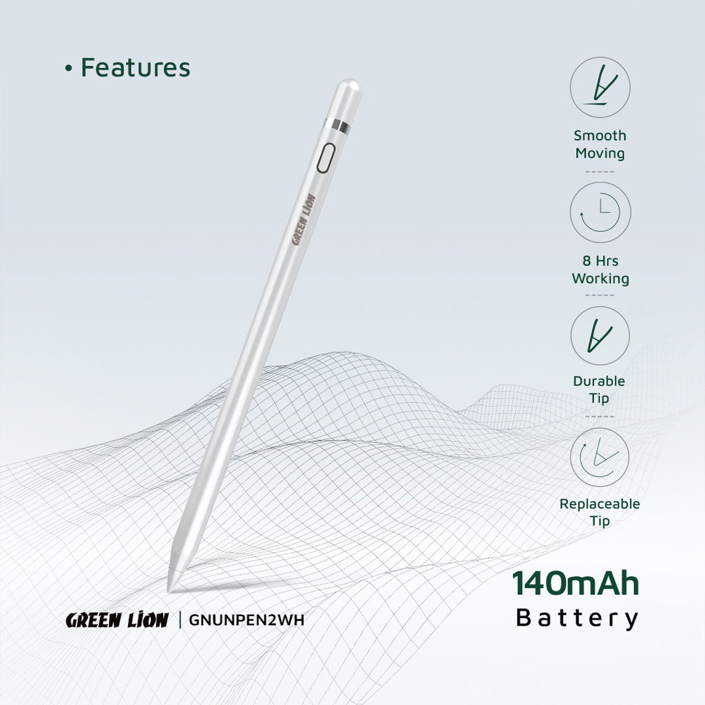 Green Lion Universal Pencil 2 - White