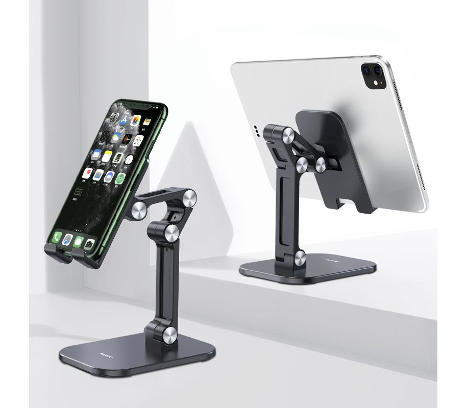 YESIDO C104 Folding Desktop Smartphone Tablet Stand Holder with Adjustable Angle Height