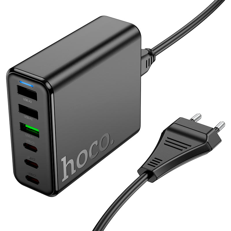 Hoco C133A High Power 75W Six-Port Charger with Cable