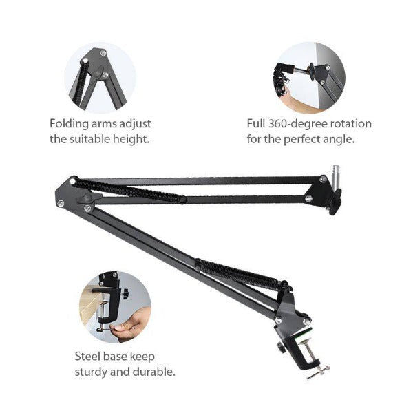 MAONO B01(BA20) Microphone Suspension Boom Scissor Arm Stand