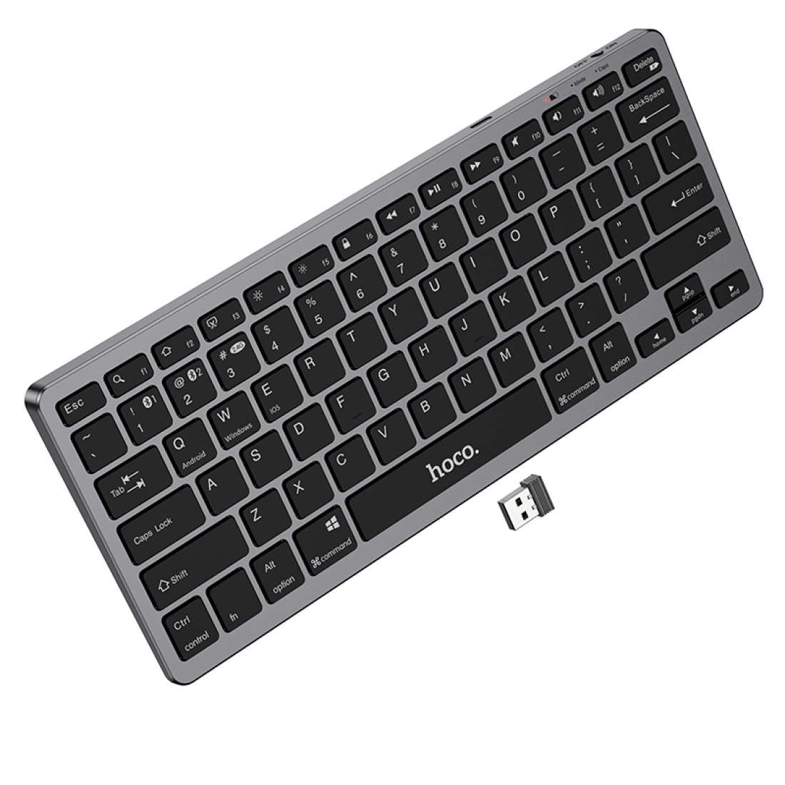 HOCO. DUAL-MODE WIRELESS KEYBOARD - BLACK