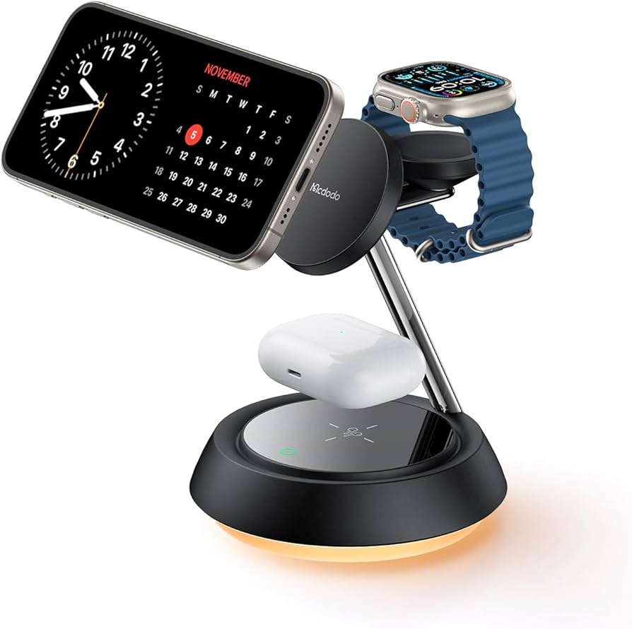 McDodo 3 in 1 15W Magnetic Wireless Charging Station