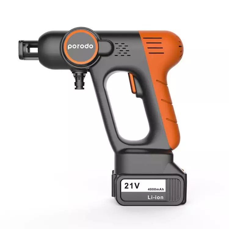 Porodo 4000mAh Portable Car Wash Machine Black/Orange