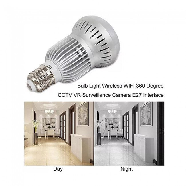 VR Cloud Camera HD Wireless WiFi IP Light Bulb Camera 360 Eye s