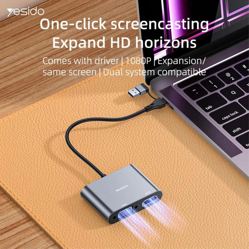 Yesido HM13 2m 8 Pin to HDMI 1080P HDTV Adapter Cable