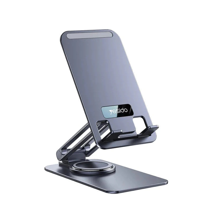 Yesido Foldable 360° Rotating Phone Desktop Holder Stand C184 - Black