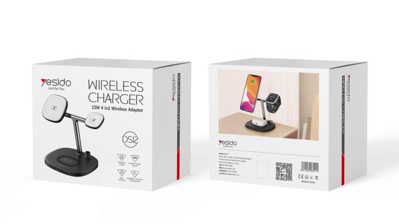 Yesido 15W 4 in 1 Wireless Charger Stand DS12