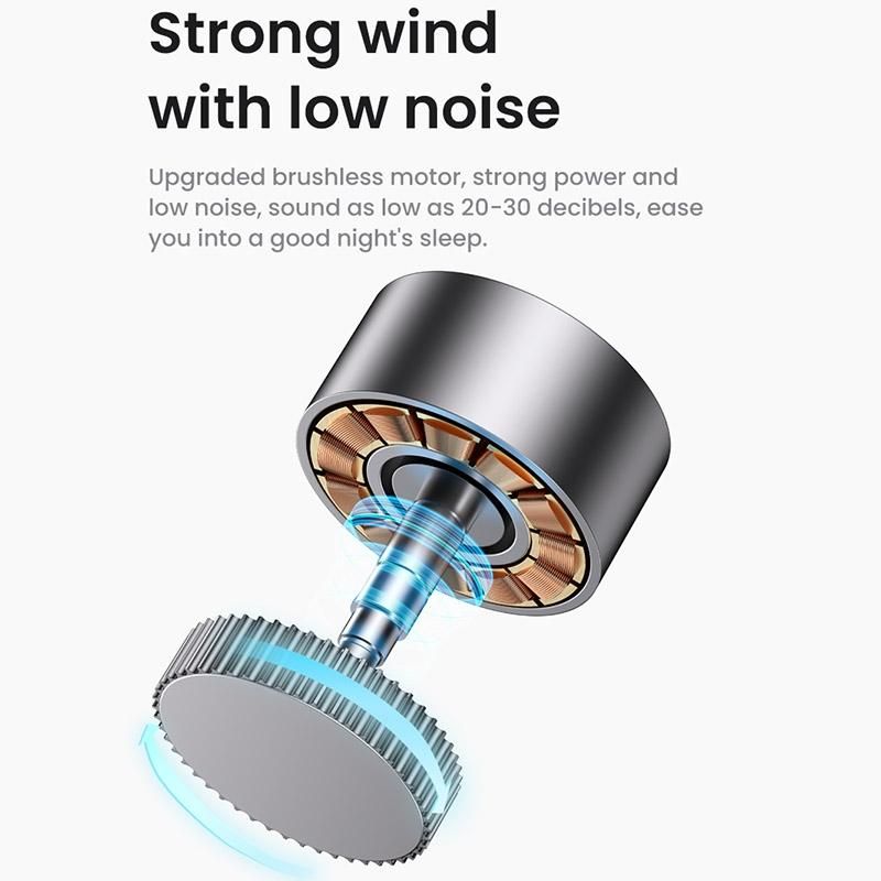 USAMS US-ZB258 Multi-Functional Outdoor Fan with Adjustable Light and Silent Oscillation