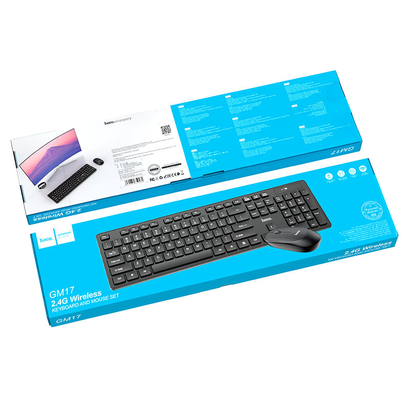 HOCO Keyboard + mouse set “GM17” wireless EN