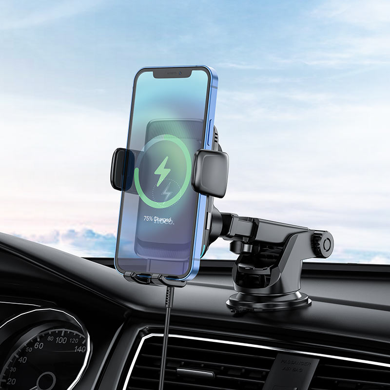 Car wireless charger “S35 Smart alignment” for dashboard and air outlet