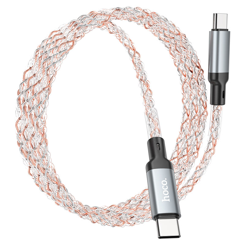 Hoco Cable Type-C to Type-C “U112 Shine” 60W fast charge