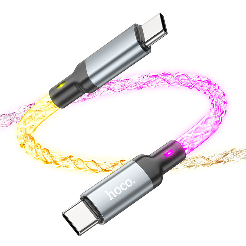 Hoco Cable Type-C to Type-C “U112 Shine” 60W fast charge