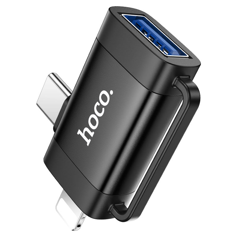 Hoco Adapter for Lightning and Type-C to USB-A “UA31F