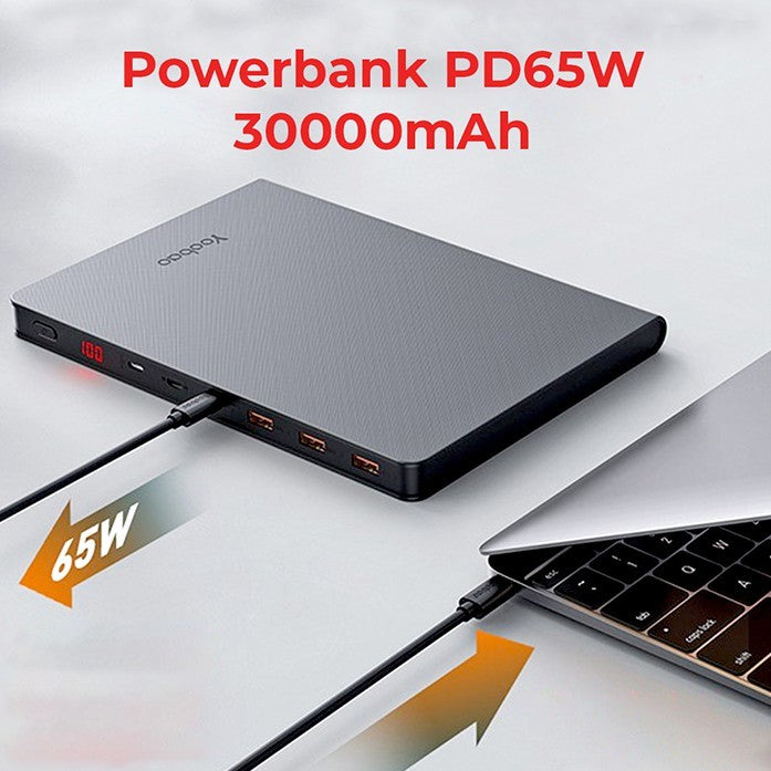 Yoobao Pd Notebook Power Bank - 65W - 30000mAh