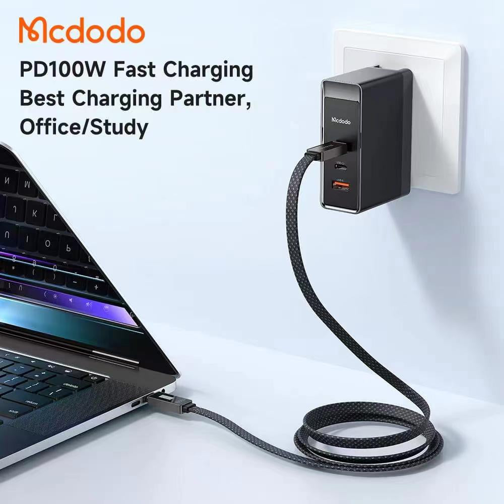 Mcdodo 447 Rhythm Type C to Type C 100W E-mark PD Fast Charging Speed Cable LED Display Charger Cable