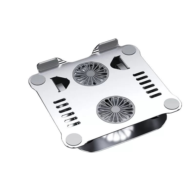 Porodo Adjustable Laptop Stand With Cooling Fan Grey