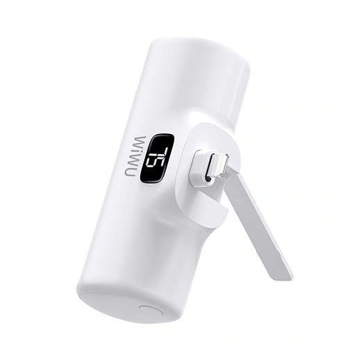 WiWU P017 5000mAh Capsule Tail Plug Mobile 2 in 1 Power Bank